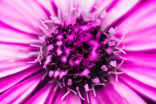 Withering Aster Flower Head (Pink Tone Photo)