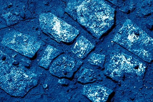Dirt Covered Stepping Stones (Blue Shade Photo)