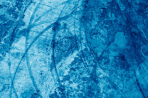 Dry Liquid Stains Turning Concrete Into Art (Blue Shade Photo)