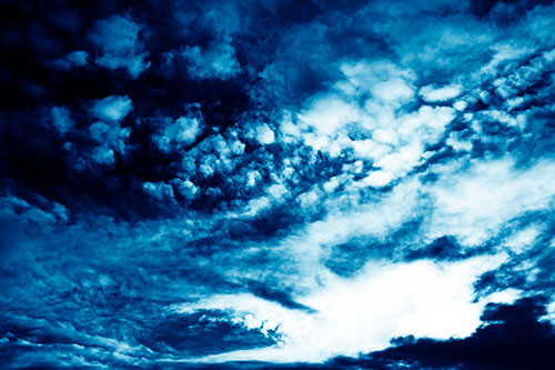 Evil Eyed Cloud Invades Bright White Light (Blue Shade Photo)