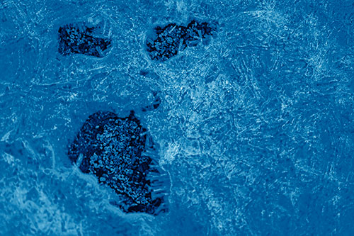 Frozen Ice Screaming Pebble Soil Face (Blue Shade)