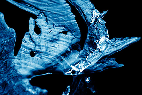 Shocked Jagged Curving Ice Face (Blue Shade)