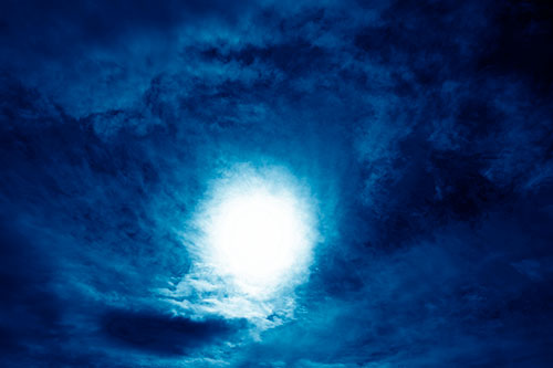 Sun Vortex Consumes Clouds (Blue Shade Photo)