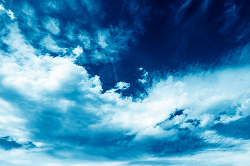 Sunset Illuminating Large Cloud Mass (Blue Shade Photo)