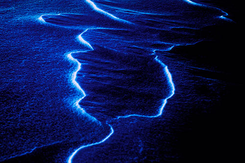 Lightning Streak Snow Drift (Blue Tint Photo)