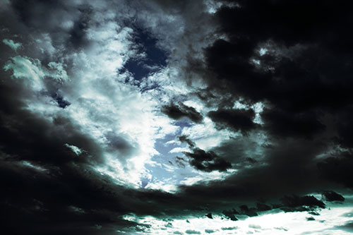 Thick Dark Cloud Refuses To Split In Half (Blue Tint)