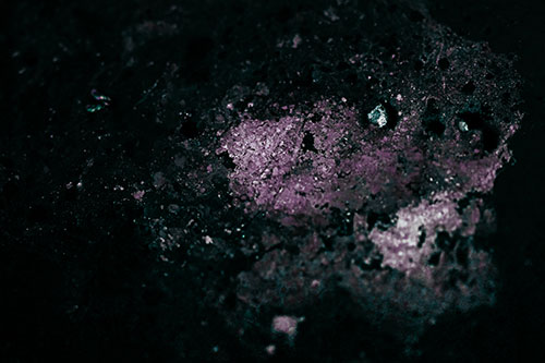 Wide Eyed Oil Demon Face Floating Atop Water (Blue Tint)