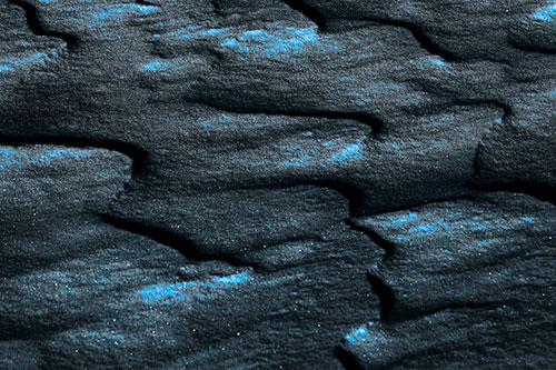 Curving Sparkling Snow Drifts (Blue Tone Photo)