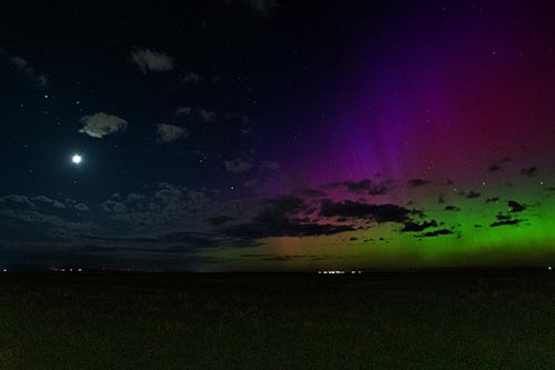 Aurora Borealis Northern Lights Cover Half Night Sky