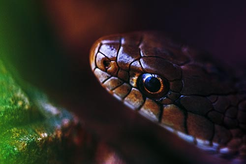 Scared Garter Snake Makes Appearance