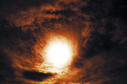 Sun Vortex Consumes Clouds