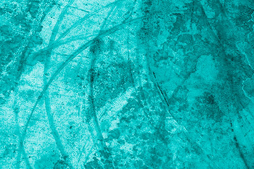 Dry Liquid Stains Turning Concrete Into Art (Cyan Shade Photo)