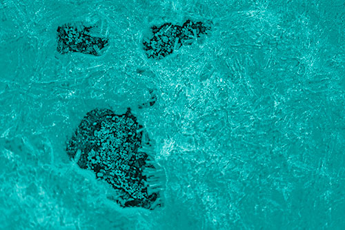 Frozen Ice Screaming Pebble Soil Face (Cyan Shade)