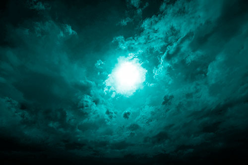 Sun Vortex Cloud Spiral (Cyan Shade)