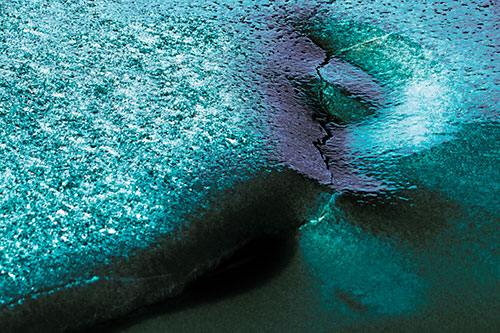 Frozen Cracking Ice Valley (Cyan Tint)