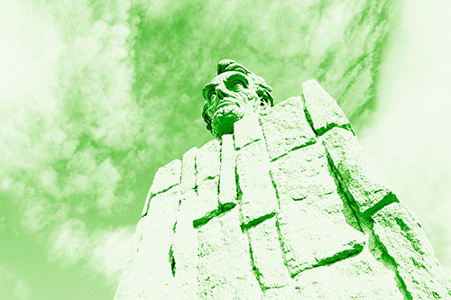 Cloud Mass Above Presidential Statue (Green Shade Photo)