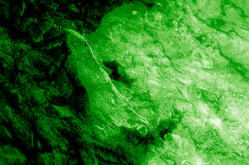Cracking Demonic Ice Face Pig (Green Shade Photo)