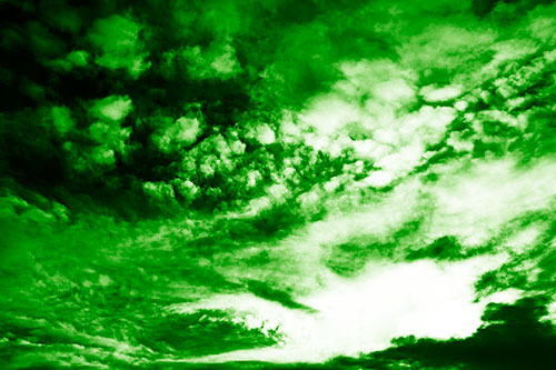 Evil Eyed Cloud Invades Bright White Light (Green Shade)