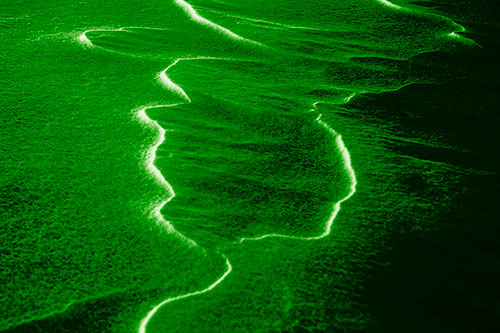 Lightning Streak Snow Drift (Green Shade Photo)