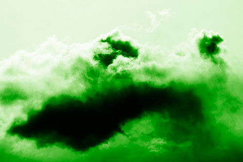 Smearing Neutral Faced Cloud Formation (Green Shade Photo)