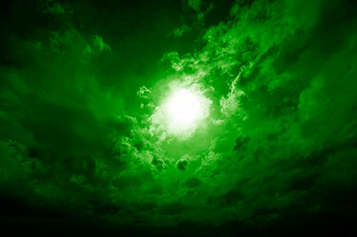 Sun Vortex Cloud Spiral (Green Shade Photo)