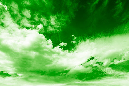 Sunset Illuminating Large Cloud Mass (Green Shade)