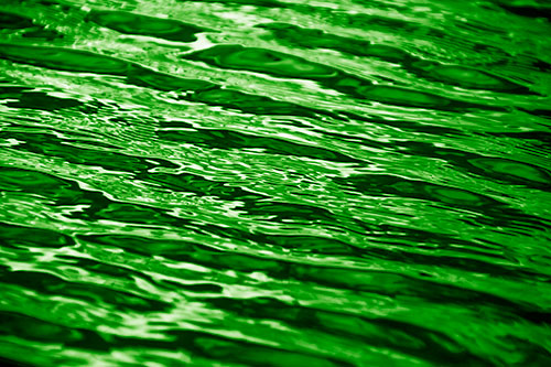 Wavy River Water Ripples (Green Shade Photo)