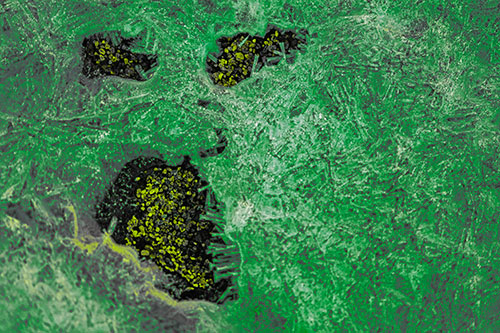 Frozen Ice Screaming Pebble Soil Face (Green Tint)