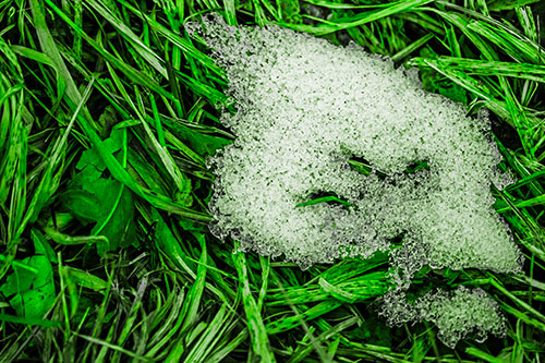 Miserable Slanted Grass Eyed Snow Face (Green Tone)