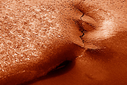 Frozen Cracking Ice Valley (Orange Shade)