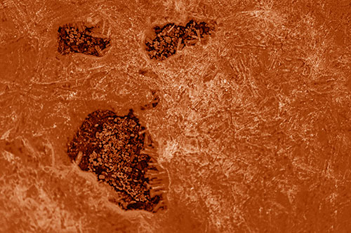 Frozen Ice Screaming Pebble Soil Face (Orange Shade)