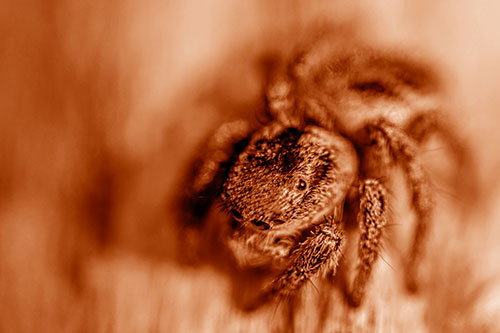 Jumping Spider Makes Eye Contact (Orange Shade)