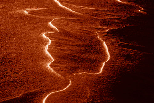 Lightning Streak Snow Drift (Orange Shade Photo)