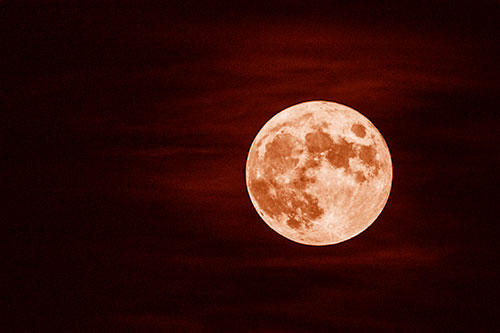 October Full Hunters Moon (Orange Shade)