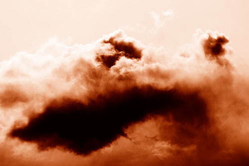 Smearing Neutral Faced Cloud Formation (Orange Shade Photo)