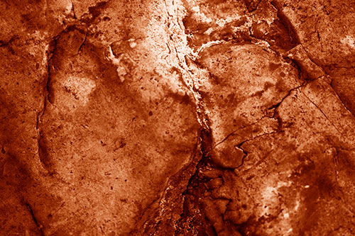 Stained Blood Splatter Rock Surface (Orange Shade Photo)