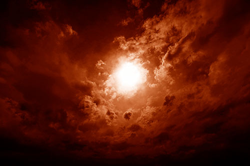 Sun Vortex Cloud Spiral (Orange Shade Photo)