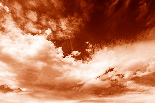 Sunset Illuminating Large Cloud Mass (Orange Shade Photo)