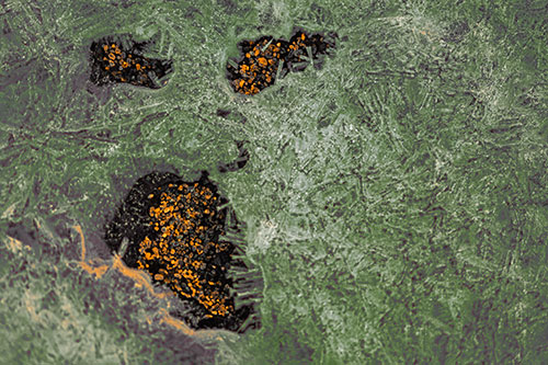 Frozen Ice Screaming Pebble Soil Face (Orange Tint)