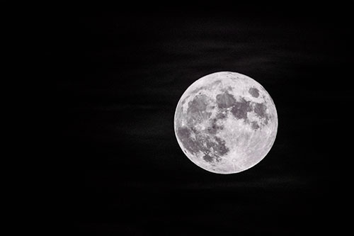 October Full Hunters Moon (Orange Tint Photo)