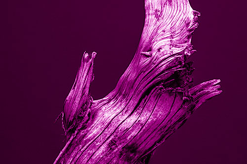 Angry Blood Stained Tree Trunk Creature Raising Fist (Pink Shade)