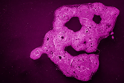 Droopy Smiling Bubble Face Floating Above Soil (Pink Shade)