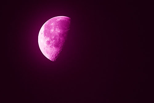 Half Moon Shining Bright (Pink Shade Photo)