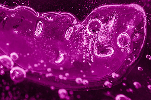 Happy Bubble Faced Blob Frozen Among River (Pink Shade)