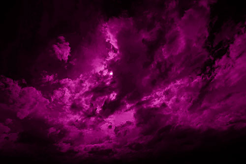 Sun Eyed Open Mouthed Creature Cloud (Pink Shade Photo)