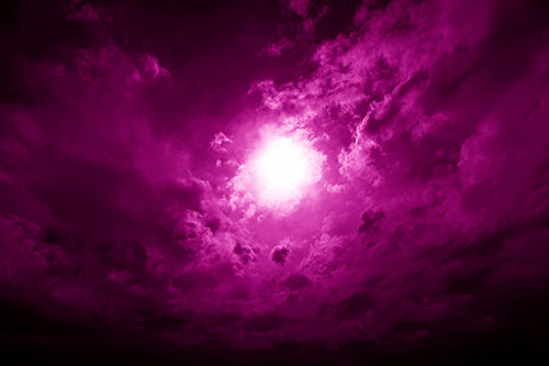 Sun Vortex Cloud Spiral (Pink Shade Photo)