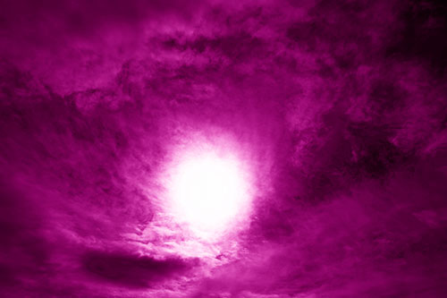 Sun Vortex Consumes Clouds (Pink Shade Photo)