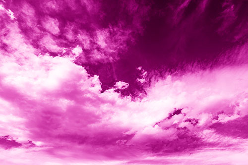 Sunset Illuminating Large Cloud Mass (Pink Shade Photo)