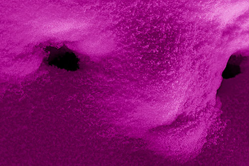 Triangle Powdered Snow Face Atop Soil (Pink Shade)