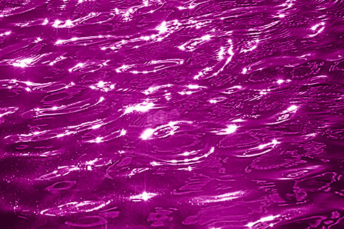 Water Ripples Sparkling Among Sunlight (Pink Shade Photo)